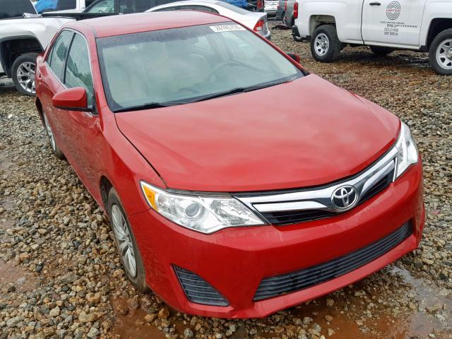 4T1BF1FK2CU521462 - 2012 TOYOTA CAMRY LE A RED photo 1