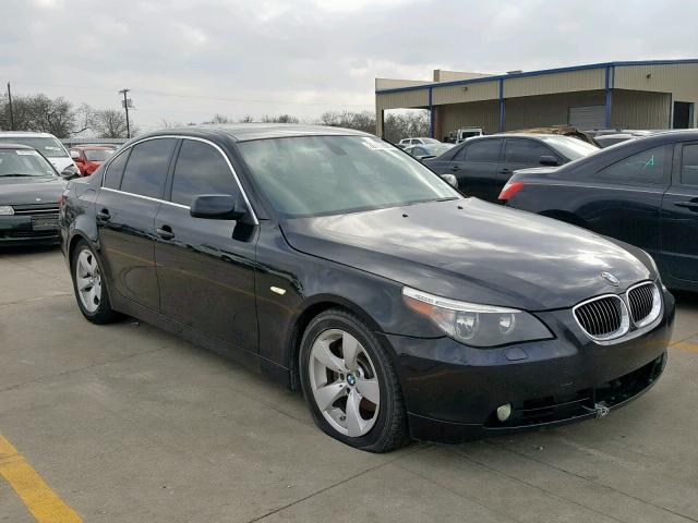 WBANE53597CW65044 - 2007 BMW 525 I BLACK photo 1