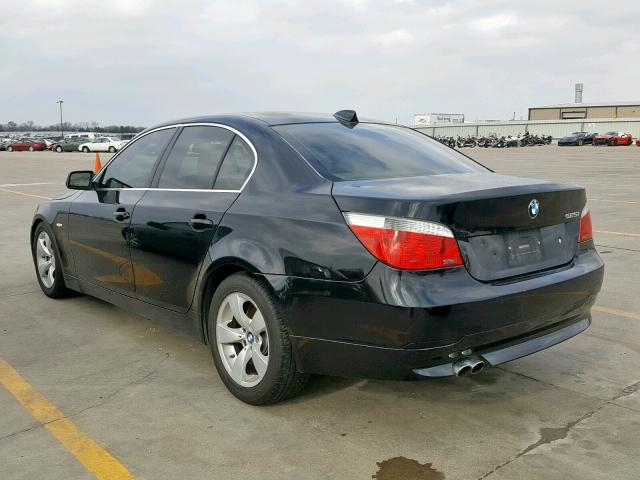 WBANE53597CW65044 - 2007 BMW 525 I BLACK photo 3