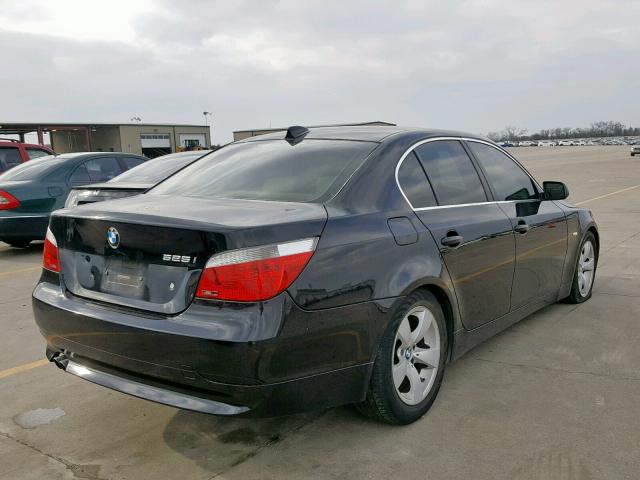 WBANE53597CW65044 - 2007 BMW 525 I BLACK photo 4