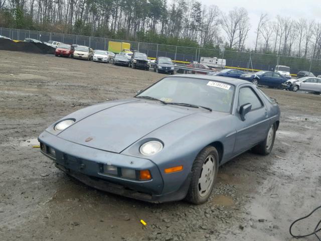 WP0JB0929DS861450 - 1983 PORSCHE 928 S BLUE photo 2