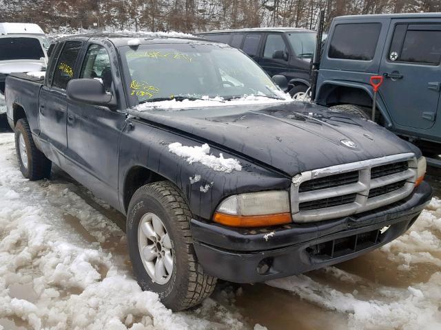 1D7HL38X63S110546 - 2003 DODGE DAKOTA QUA BLACK photo 1