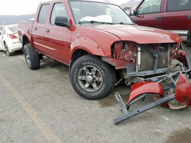 1N6ED27T54C402233 - 2004 NISSAN FRONTIER C BURGUNDY photo 1