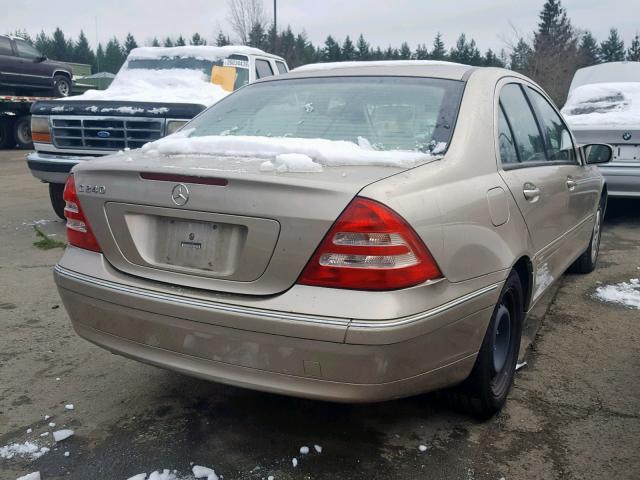 WDBRF61J31F047388 - 2001 MERCEDES-BENZ C 240 GOLD photo 4