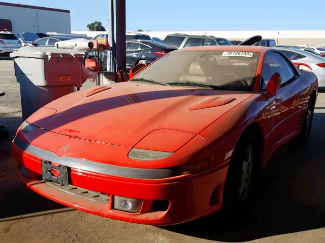 JA3BM64J6PY044825 - 1993 MITSUBISHI 3000 GT SL RED photo 2