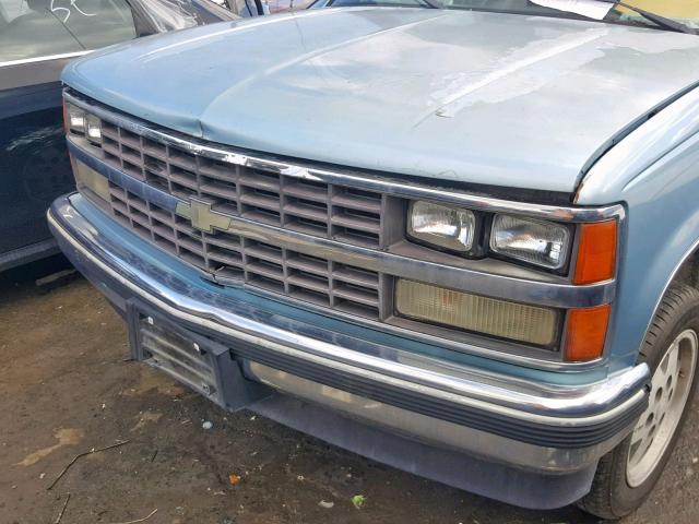 1GCDK14K2KZ177161 - 1989 CHEVROLET GMT-400 K1 BLUE photo 9