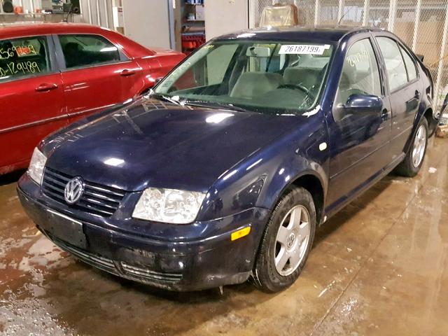 3VWSF29M2XM105409 - 1999 VOLKSWAGEN JETTA GLS BLUE photo 2