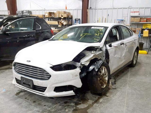 3FA6P0G77GR193417 - 2016 FORD FUSION S WHITE photo 2