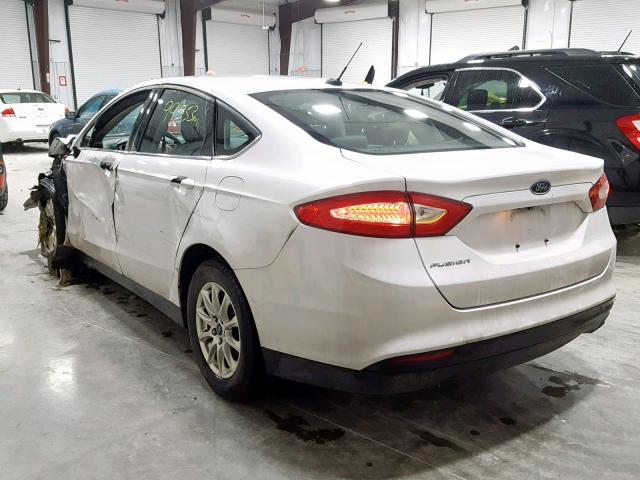 3FA6P0G77GR193417 - 2016 FORD FUSION S WHITE photo 3