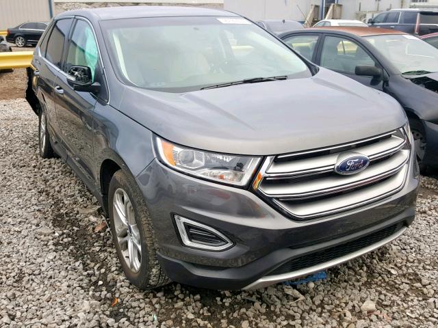 2FMTK3K8XFBC22043 - 2015 FORD EDGE TITAN GRAY photo 1