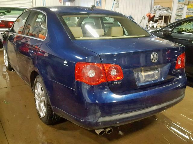 3VWSF71K57M107114 - 2007 VOLKSWAGEN JETTA 2.5 BLUE photo 3