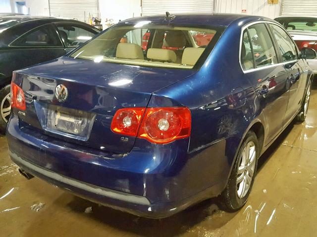 3VWSF71K57M107114 - 2007 VOLKSWAGEN JETTA 2.5 BLUE photo 4