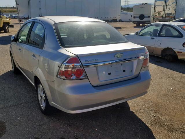 KL1TD5DE1BB120862 - 2011 CHEVROLET AVEO LS GRAY photo 3