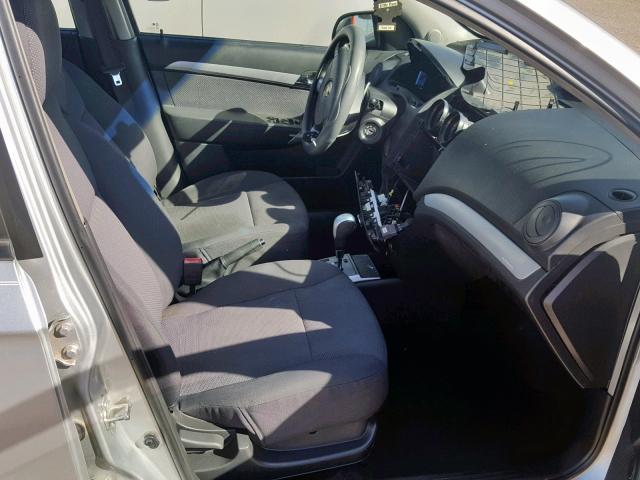 KL1TD5DE1BB120862 - 2011 CHEVROLET AVEO LS GRAY photo 5