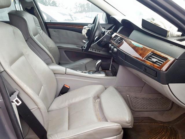 WBANW13578CZ78052 - 2008 BMW 535 I GRAY photo 5