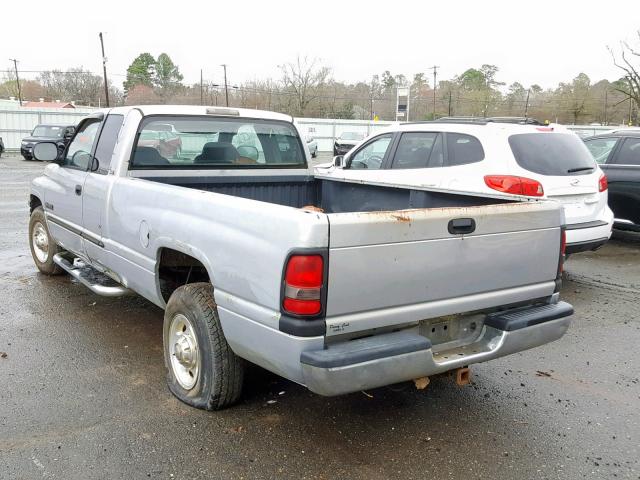 1B7KC236XYJ105372 - 2000 DODGE RAM 2500 SILVER photo 3