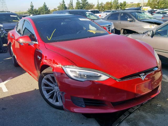 5YJSA1E18GF174715 - 2016 TESLA MODEL S RED photo 1