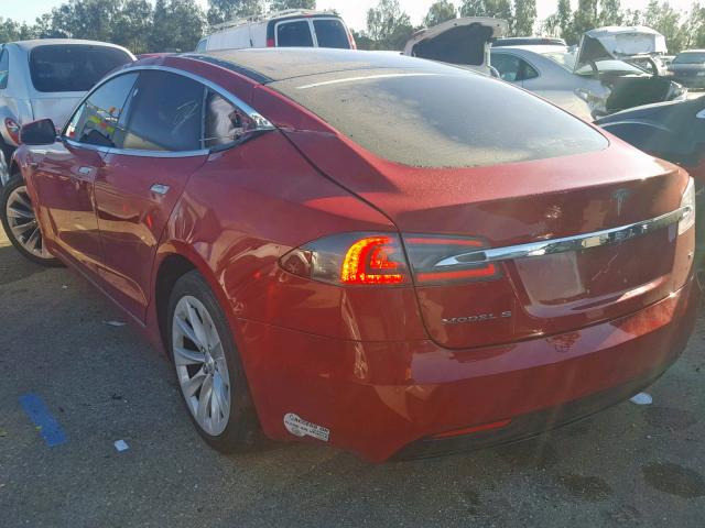 5YJSA1E18GF174715 - 2016 TESLA MODEL S RED photo 3