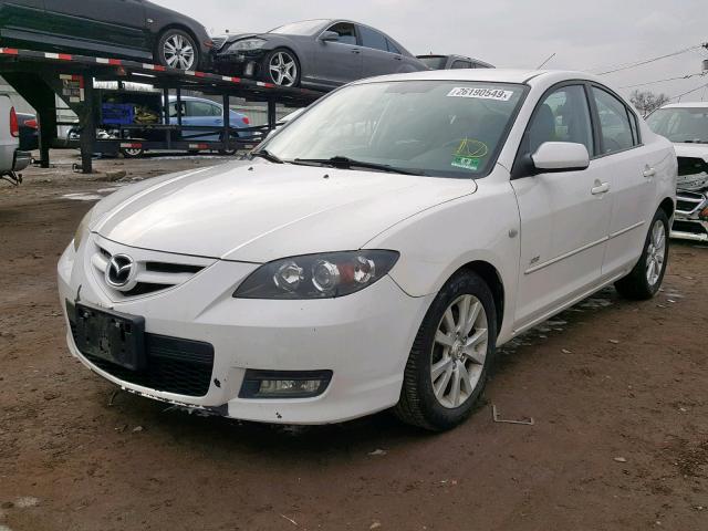 JM1BK124471616524 - 2007 MAZDA 3 S WHITE photo 2