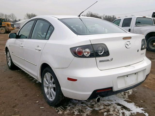 JM1BK124471616524 - 2007 MAZDA 3 S WHITE photo 3