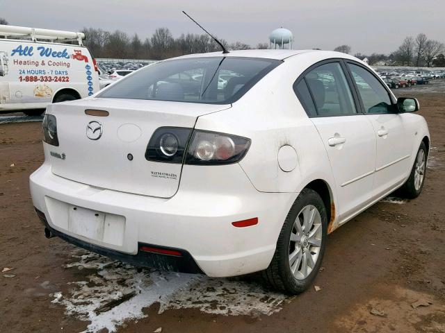 JM1BK124471616524 - 2007 MAZDA 3 S WHITE photo 4