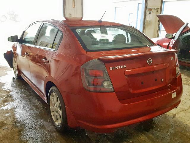 3N1AB6AP2AL712532 - 2010 NISSAN SENTRA 2.0 MAROON photo 3