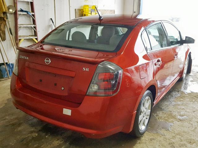 3N1AB6AP2AL712532 - 2010 NISSAN SENTRA 2.0 MAROON photo 4