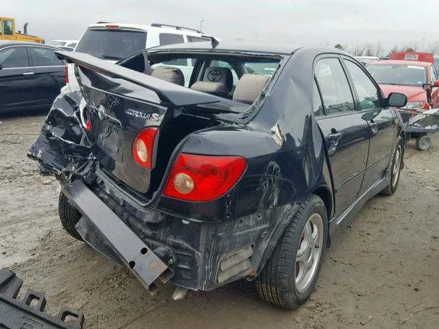 2T1BR32E67C785777 - 2007 TOYOTA COROLLA CE BLACK photo 4