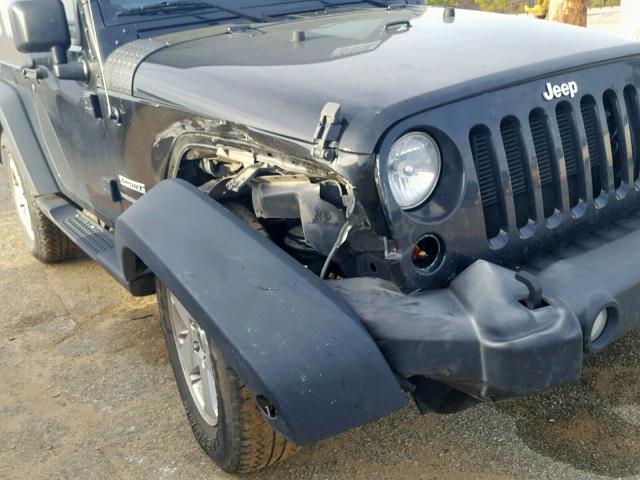 1C4AJWAG2GL332899 - 2016 JEEP WRANGLER S BLACK photo 9