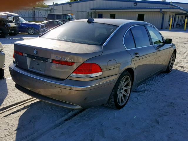 WBAGN63423DS44597 - 2003 BMW 745 LI BEIGE photo 4