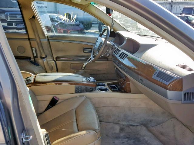 WBAGN63423DS44597 - 2003 BMW 745 LI BEIGE photo 5