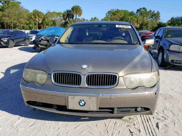 WBAGN63423DS44597 - 2003 BMW 745 LI BEIGE photo 9