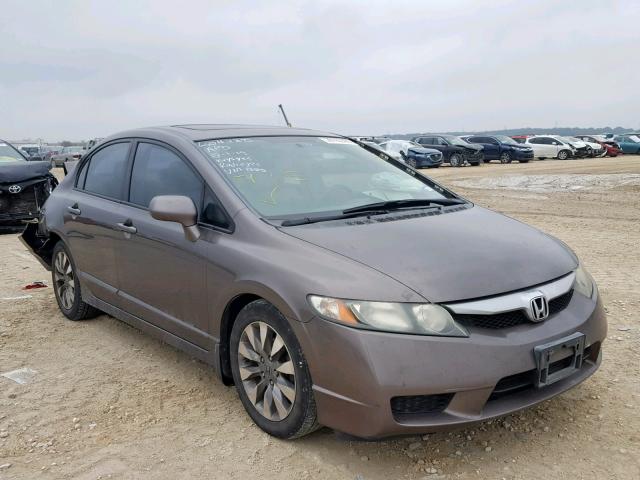 2HGFA16969H511385 - 2009 HONDA CIVIC EXL GRAY photo 1