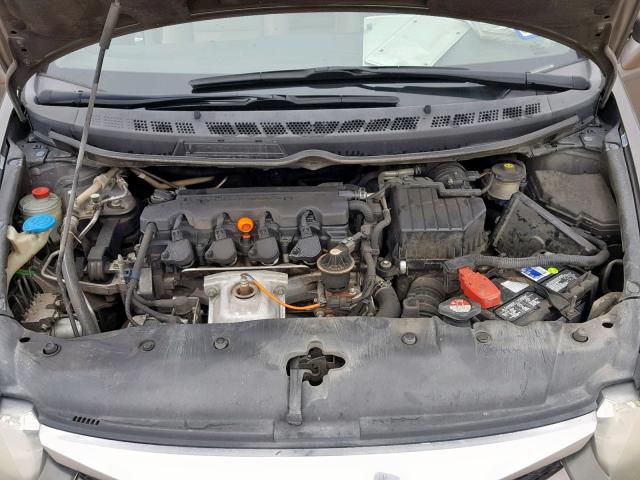 2HGFA16969H511385 - 2009 HONDA CIVIC EXL GRAY photo 7