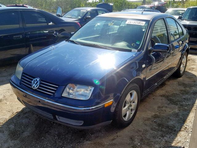 3VWSA69M85M019931 - 2005 VOLKSWAGEN JETTA GLS BLUE photo 2