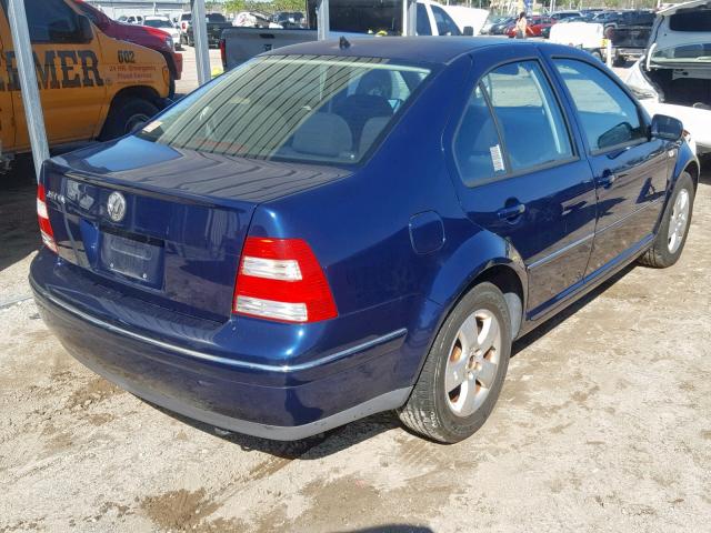 3VWSA69M85M019931 - 2005 VOLKSWAGEN JETTA GLS BLUE photo 4