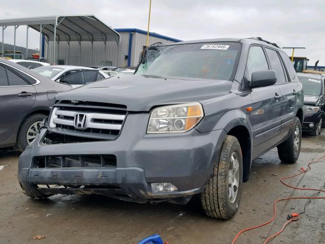 5FNYF28358B027106 - 2008 HONDA PILOT SE GRAY photo 2