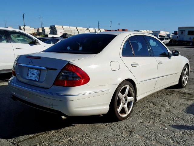 WDBUF56X99B420972 - 2009 MERCEDES-BENZ E 350 WHITE photo 4