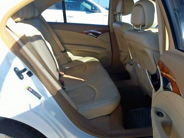 WDBUF56X99B420972 - 2009 MERCEDES-BENZ E 350 WHITE photo 6