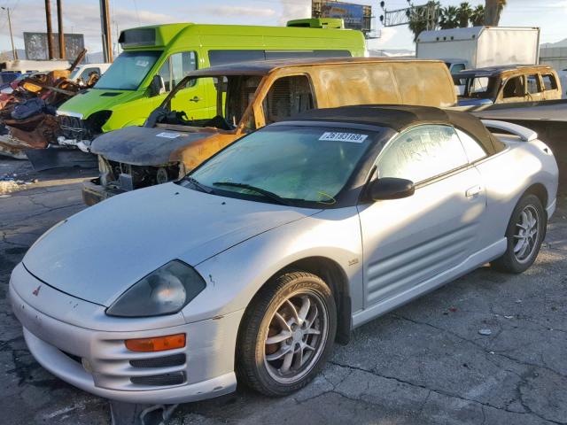 4A3AE85H01E124483 - 2001 MITSUBISHI ECLIPSE SP SILVER photo 2