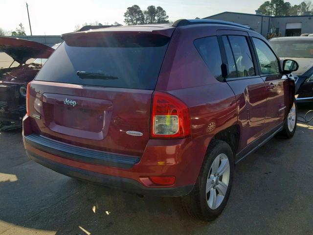 1J4NT1FB6BD140698 - 2011 JEEP COMPASS SP RED photo 4