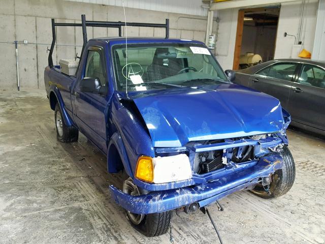 1FTYR10U04PA76137 - 2004 FORD RANGER BLUE photo 1