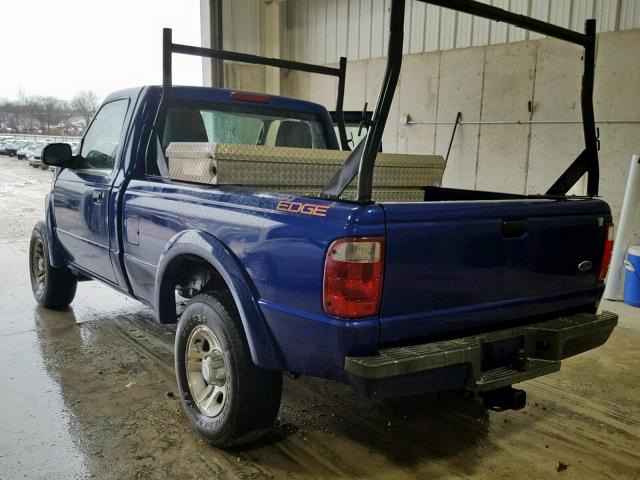 1FTYR10U04PA76137 - 2004 FORD RANGER BLUE photo 3