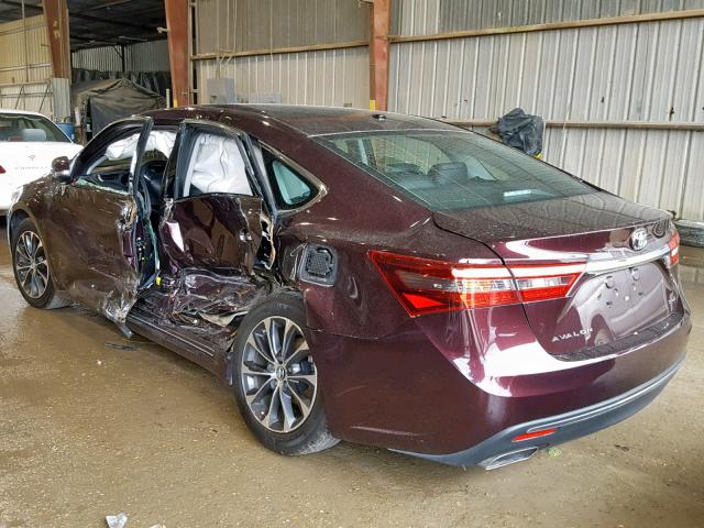 4T1BK1EB4JU288078 - 2018 TOYOTA AVALON XLE BLACK photo 3