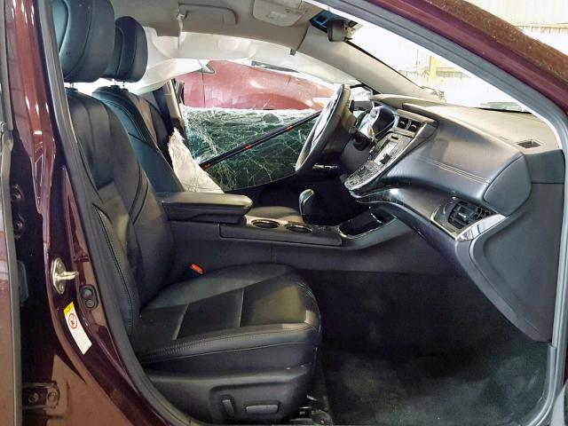 4T1BK1EB4JU288078 - 2018 TOYOTA AVALON XLE BLACK photo 5