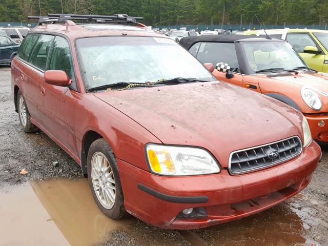 4S3BH625546304697 - 2004 SUBARU LEGACY L S RED photo 1