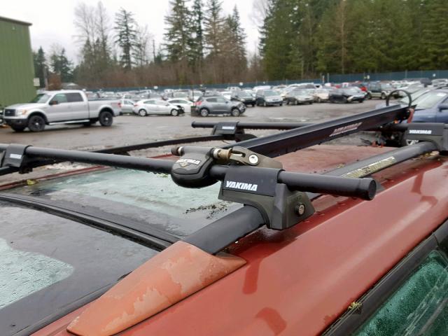 4S3BH625546304697 - 2004 SUBARU LEGACY L S RED photo 9