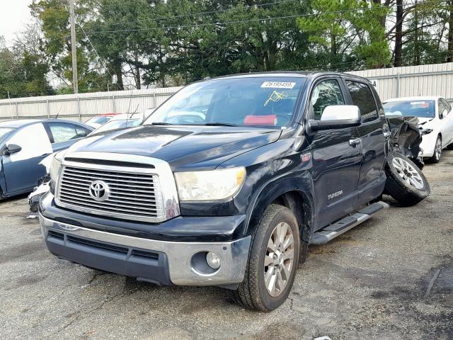 5TFFY5F15AX085135 - 2010 TOYOTA TUNDRA CRE BLACK photo 2