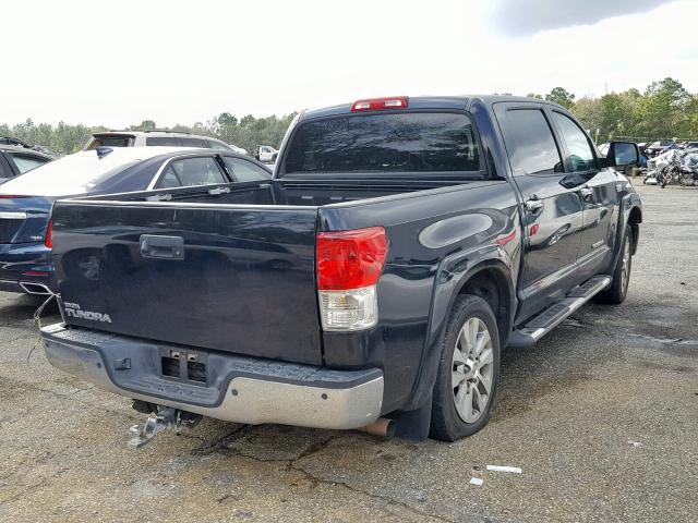 5TFFY5F15AX085135 - 2010 TOYOTA TUNDRA CRE BLACK photo 4