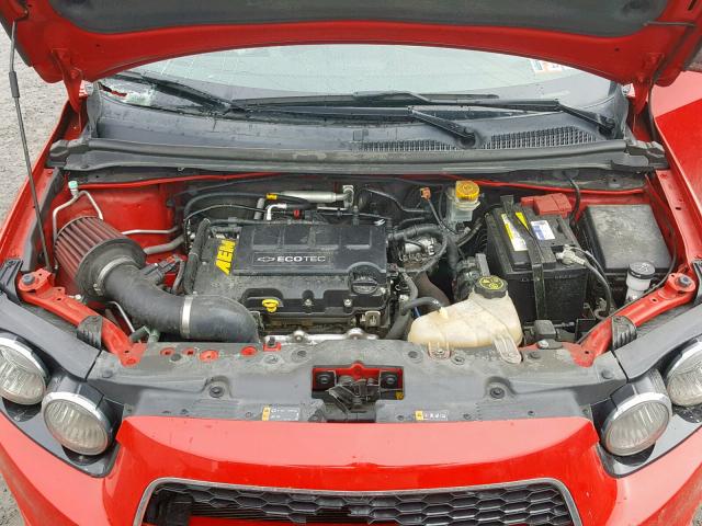 1G1JG6SB0D4223695 - 2013 CHEVROLET SONIC RS RED photo 7